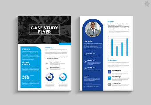 Case Study Flyer Design Layout