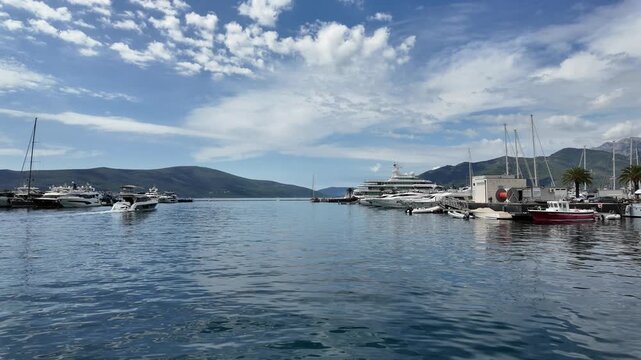 A view of Tivat, Montenegro's port city