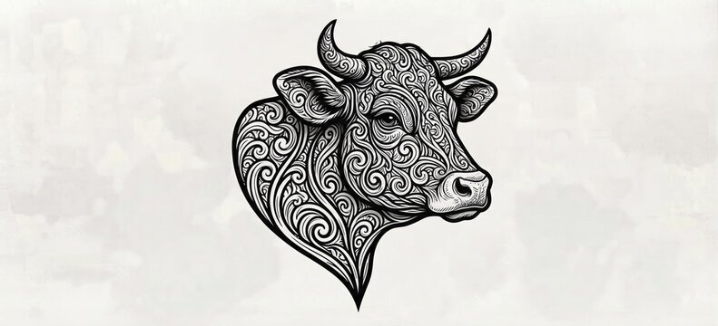 bull head vector