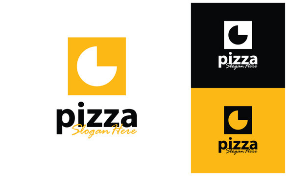 Creative Pizza food logo design vector. Pizza food design Template Illustration. Icon Symbol