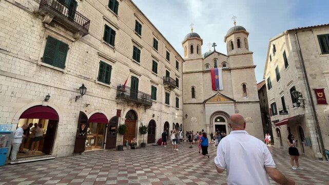 The Church of St. Nicholas in Kotor, Montenegro, is a Serbian Orthodox church built in 1909.
