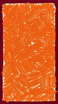 Handdrawn motion abstract sketch orange