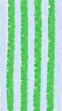 Handdrawn motion crayon stripe green