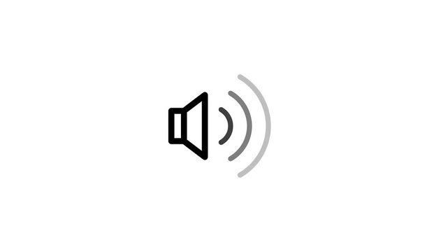 Minimalist Digital Speaker Icon Representing Audio Volume Levels and Sound Settings for User Interface Web and Mobile Application Navigation