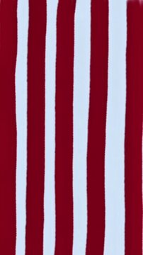Handdrawn stripe red soft blue