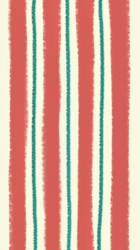 Handdrawn motion peach stripe
