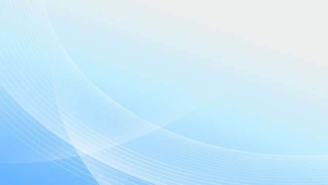 Abstract blue smooth wavy lines Futuristic technology concept background