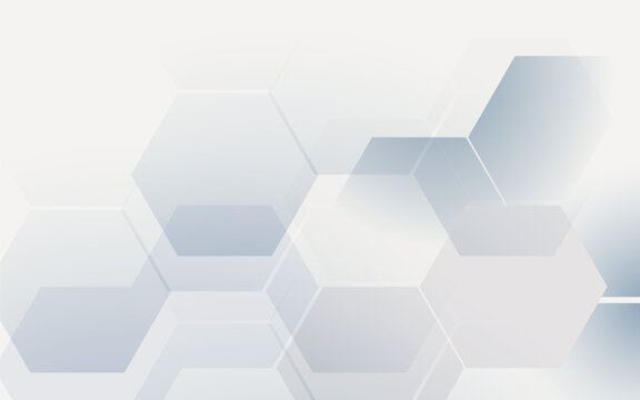 Abstract white geometric shape technology digital hi tech concept background. Space for your text