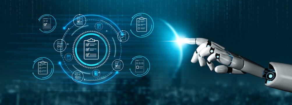 Futuristic Robotic Hand Interacting with Digital Control Interface for Data Management and Automated Processes in a High-Tech Environment. Entropy.