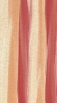 Handdrawn moving stripe brush watercolor red orange flow