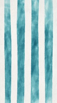 Handdrawn brush watercolor stripe blue