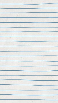 Handdrawn motion notebook blue line