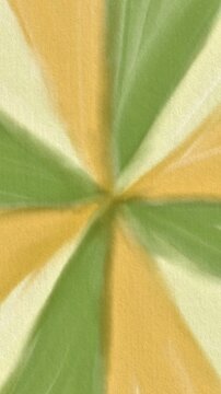 Handdrawn sunburst motion green