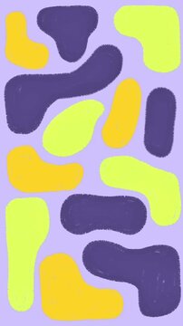 Handdrawn motion liquid purple neon