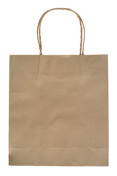 Brown paper bag texture in PNG format with transparent background