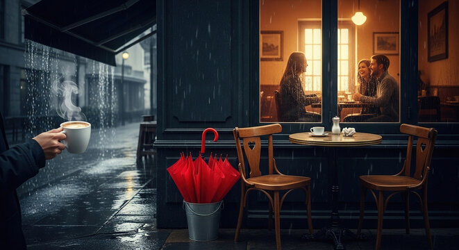 Rainy Day Coffee Break at Urban Caf&Atilde;&copy;
