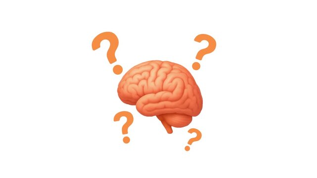 Brain question mark animation video