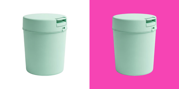 Lightweight plastic container with snap lid