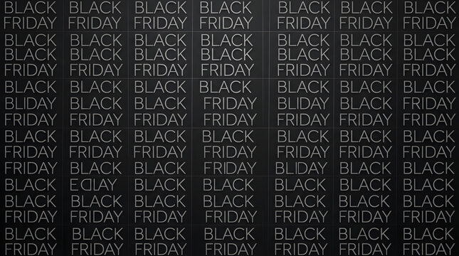Elegant black friday sale banner featuring a luxury shopping promotion for a discount sale event during the annual black friday shopping e