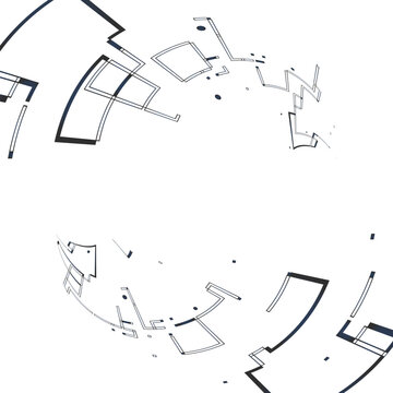 Futuristic Vector Visualization Design Illustration
