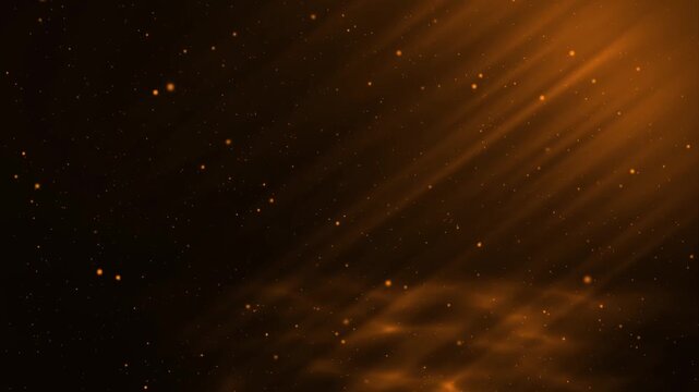 Cosmic space with glowing nebula and stars