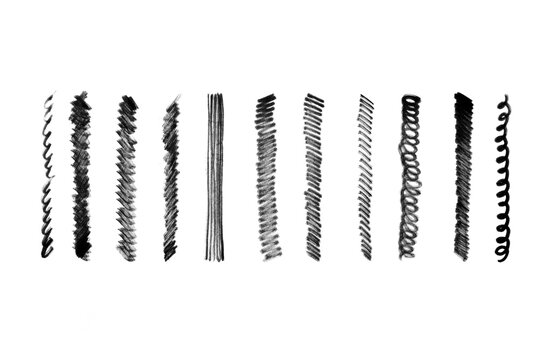 Pencil texture strokes