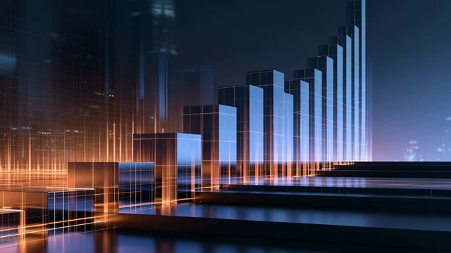 Business Growth Analytics Motion Background