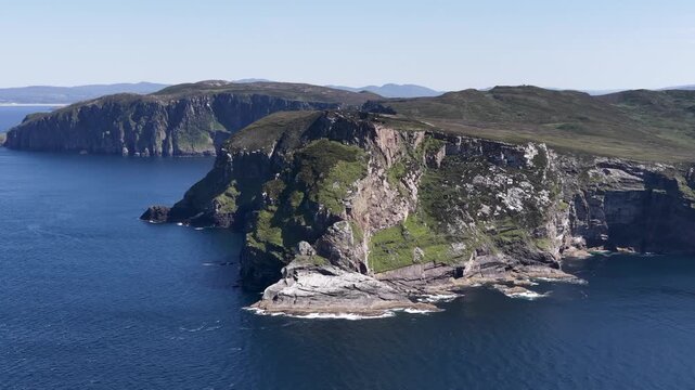 Aerial view of Horn Head in County Donegal, Ireland