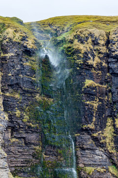 Waterfall running upwards - The Devils Chimney near Glencar Lough, Ireland