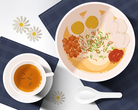 bubur ayam illustration