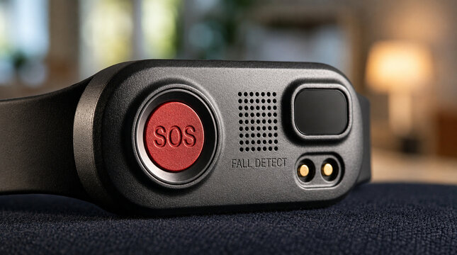 Personal Medical Alert Device with SOS Emergency Button for Senior Safety