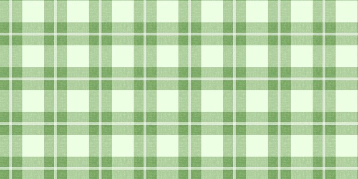 Light green seamless tartan pattern texture background. Classic green gingham plaid pattern. Aesthetic vichy pattern for autumn, spring or Christmas.