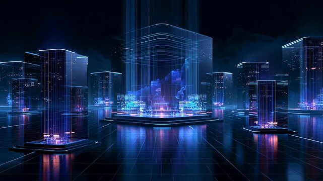 Digital Infrastructure Technology Showcase Footage
