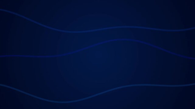 Abstract flowing wavy lines on a deep blue gradient background with subtle illumination effects creating a modern and clean design