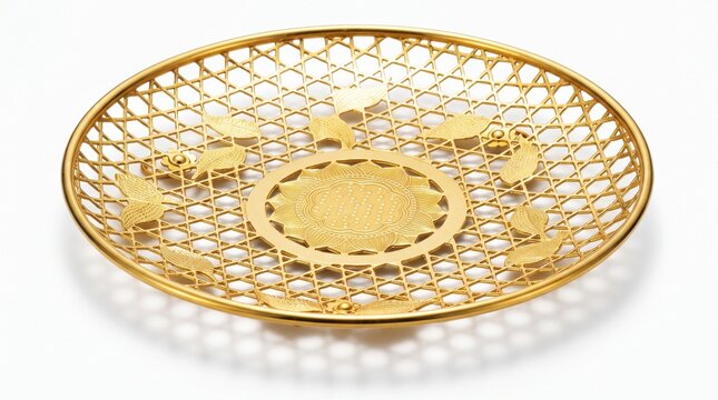 散華に使用する金色の金属製華籠 仏教法具
