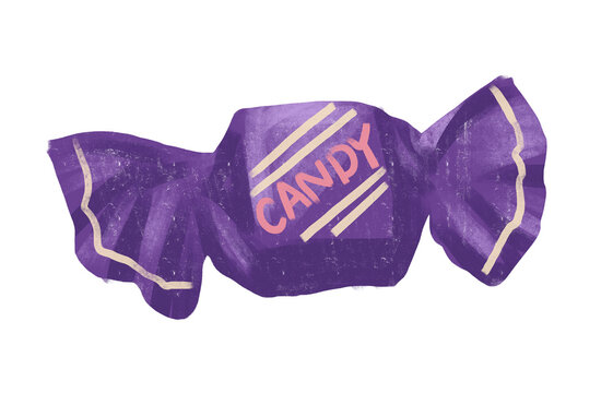 candy sweet purple wrapper treat