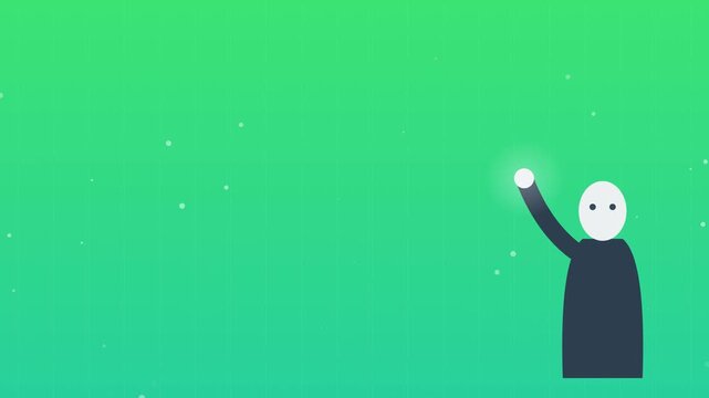 Abstract Animation of Mentor Cultivating Knowledge and Growing Ideas