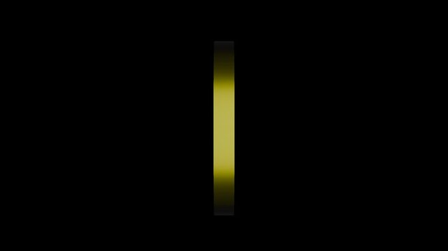 3D render yin yang symbol for logo web icon. 4K footage