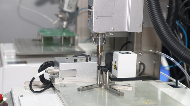 Precision Soldering Machine in Electronics Assembly Factory