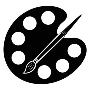 palette and brushes