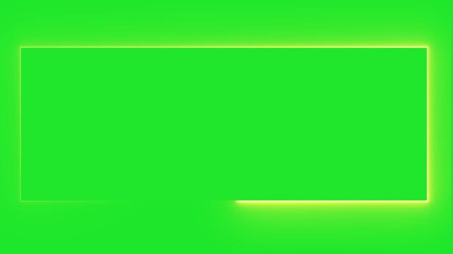 Animation of glowing neon rectangles abstract background. Abstract glowing neon light rectangle border frame animation, Purple Neon Glowing Rectangle Frame Animation on Dark Abstract Background