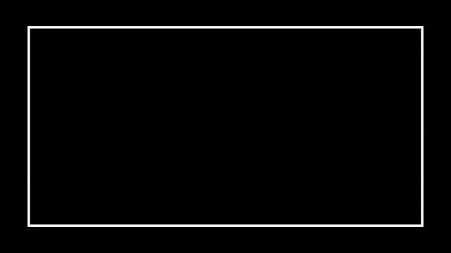 Minimalist animated dashed rectangle frame overlay for creative editing and motion border outline