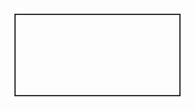 Minimalist animated dashed rectangle frame overlay for creative editing and motion border outline