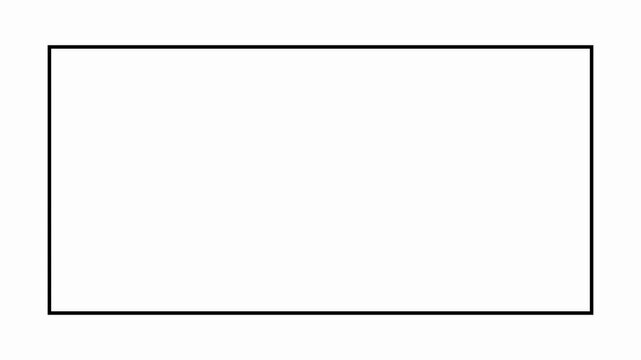 Minimalist animated dashed rectangle frame overlay for creative editing and motion border outline