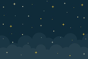 Galaxy and star night background. © Sudakarn