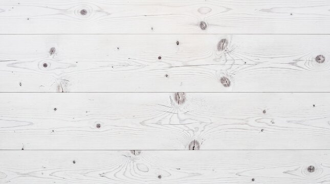 White Wooden Board Texture and Background Surface