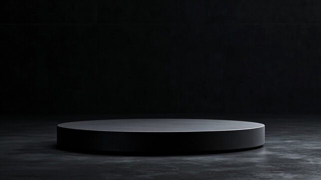 Empty Dark Podium for Product Display Mockup