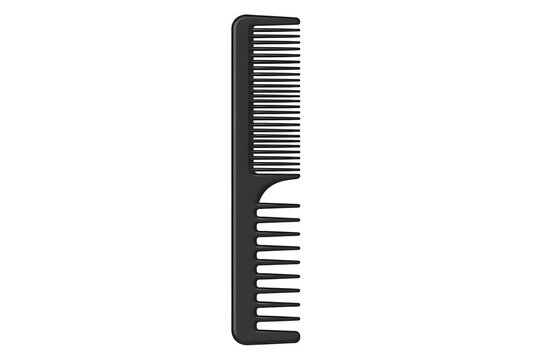 black comb isolated on white