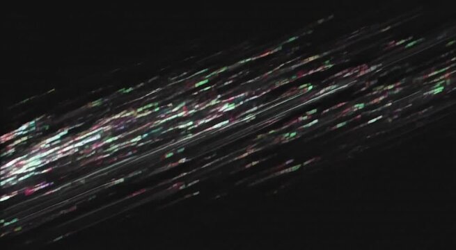 Abstract digital glitch effect with light streaks on dark background digital artifact technological error signal noise