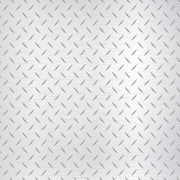 Polished silver metal grille texture. Brushed metallic surface pattern. Seamless industrial steel background for modern decorative design and wallpaper